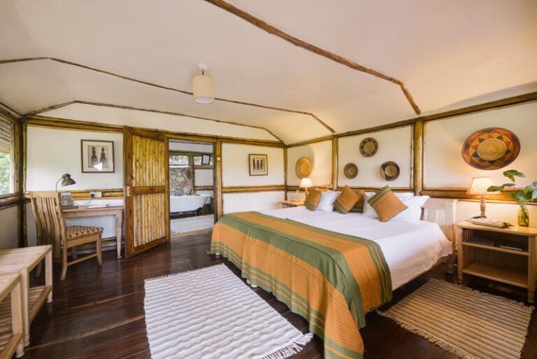 3 Days Fly-In Gorilla Safari Uganda Buhoma Lodge in Bwindi, a luxury option on the 3 days fly-in gorilla safari Uganda