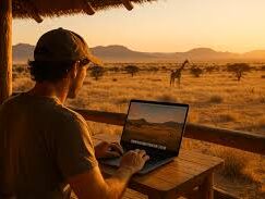 staying connected on a safari